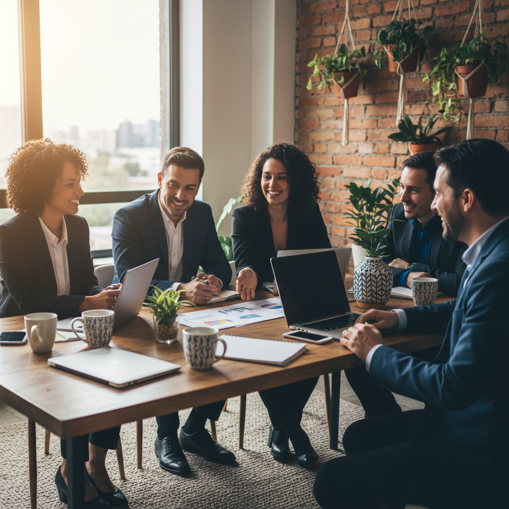 Equipe Otimize Brasil em reunião estratégica